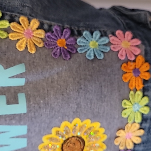 Fabulous EMPOWER cropped denim jacket Refashioned - Picture 3 of 4